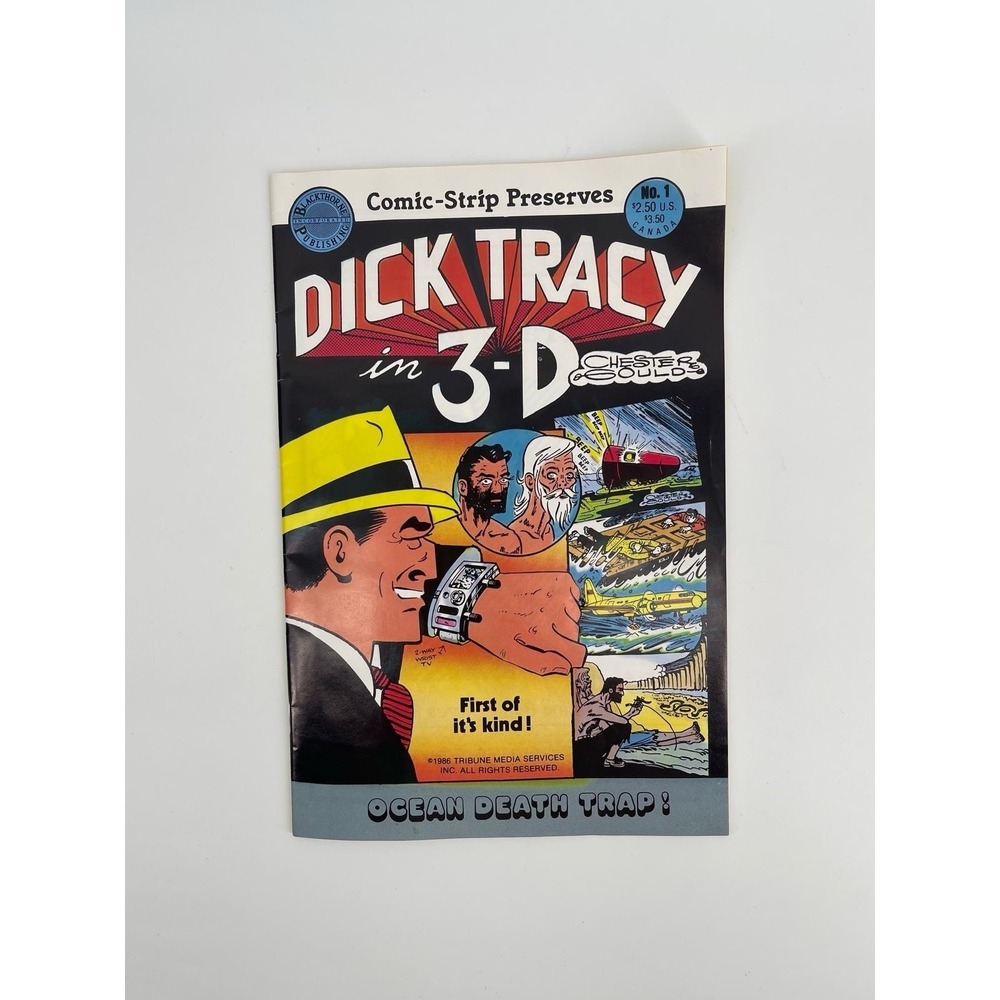 Dick Tracy in 3-D No.1 1986 Blackthorne Comic w/ Glasses Vintage